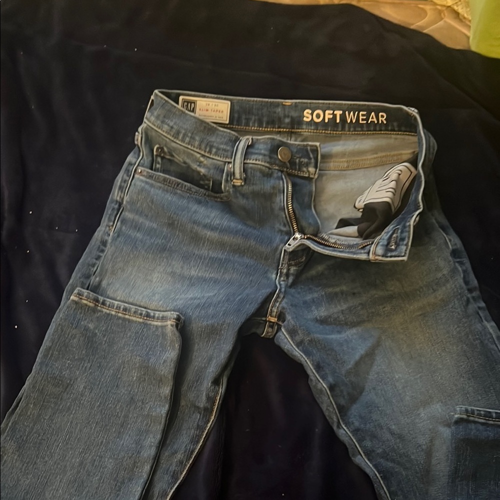 GAP Blue Skinny Jeans with Classic Medium Wash